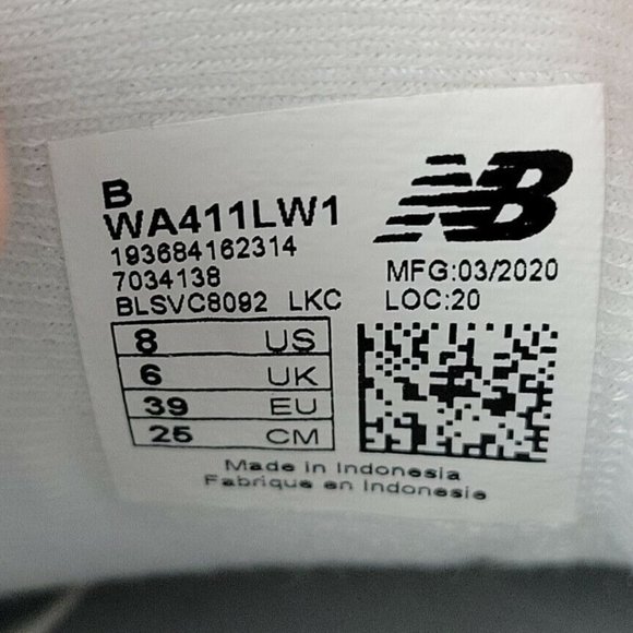 New Balance 411 Comfort Ride Athletic Shoes Womens Size 8 B Cush+ White WA411LW1 - Picture 6 of 12